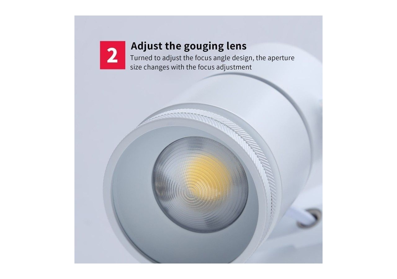 Spot LED COB encastrable 12W "Coopen" orientable avec zoom - L215-B - Barcelona LED