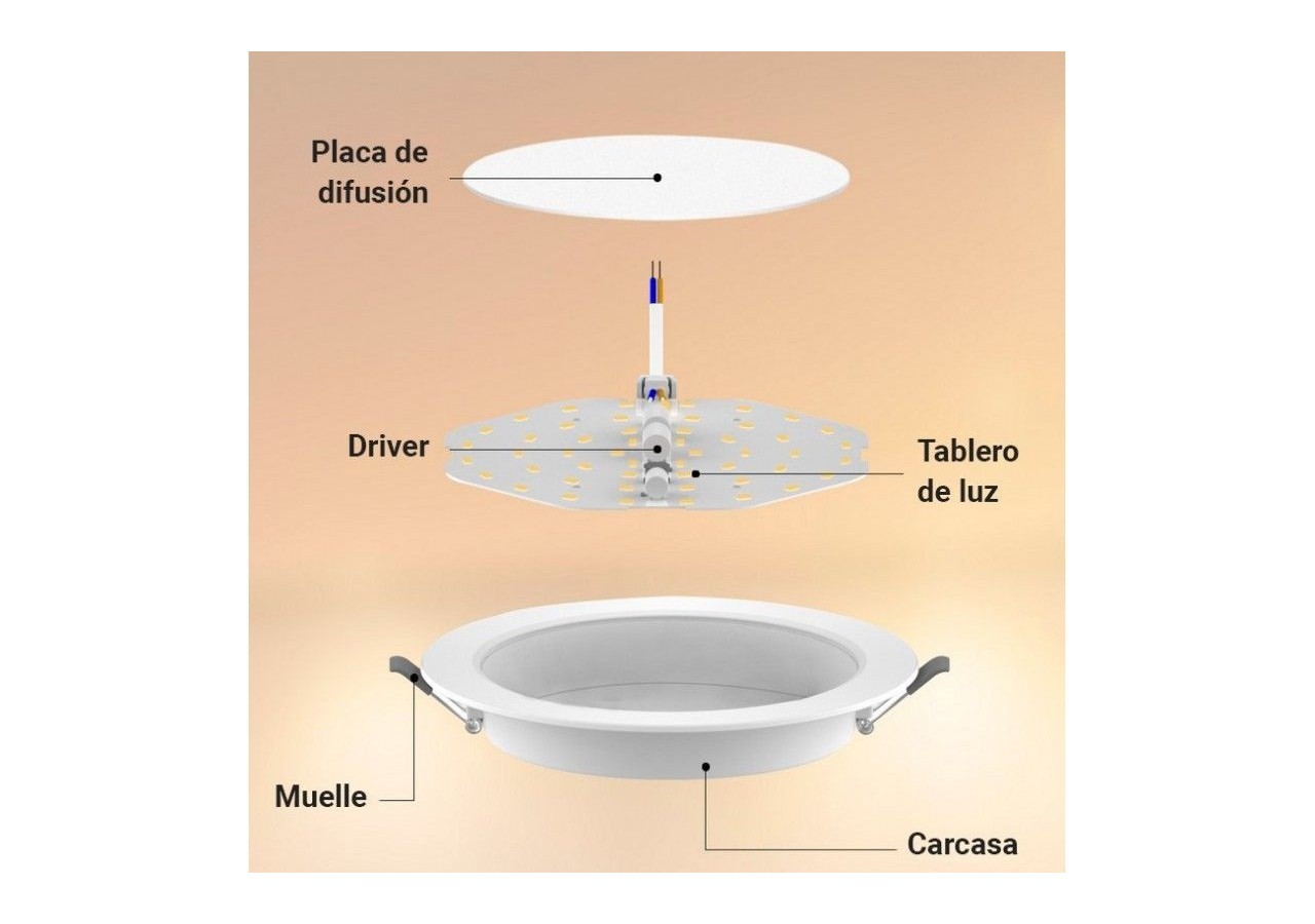 Spot LED encastrable 4W découpe diamètre 77mm - B1240-B-4W-BC - Barcelona LED