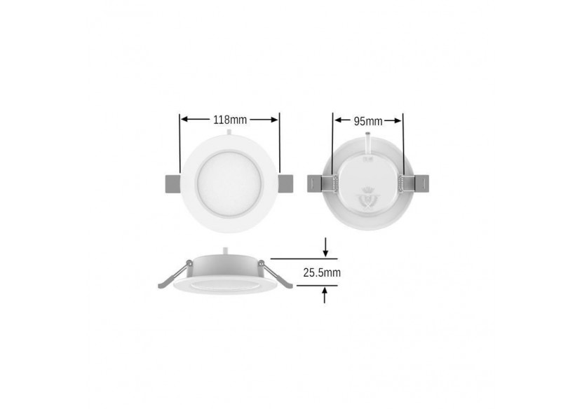 Spot LED encastrable 6W découpe diamètre 95mm - B1241-B-6W-BC - Barcelona LED Spot LED encastrable 6W découpe diamètre 95mm - B1241-B-6W-BC - Barcelona LED