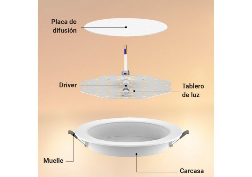Spot LED encastrable 6W découpe diamètre 95mm - B1241-B-6W-BC - Barcelona LED Spot LED encastrable 6W découpe diamètre 95mm - B1241-B-6W-BC - Barcelona LED