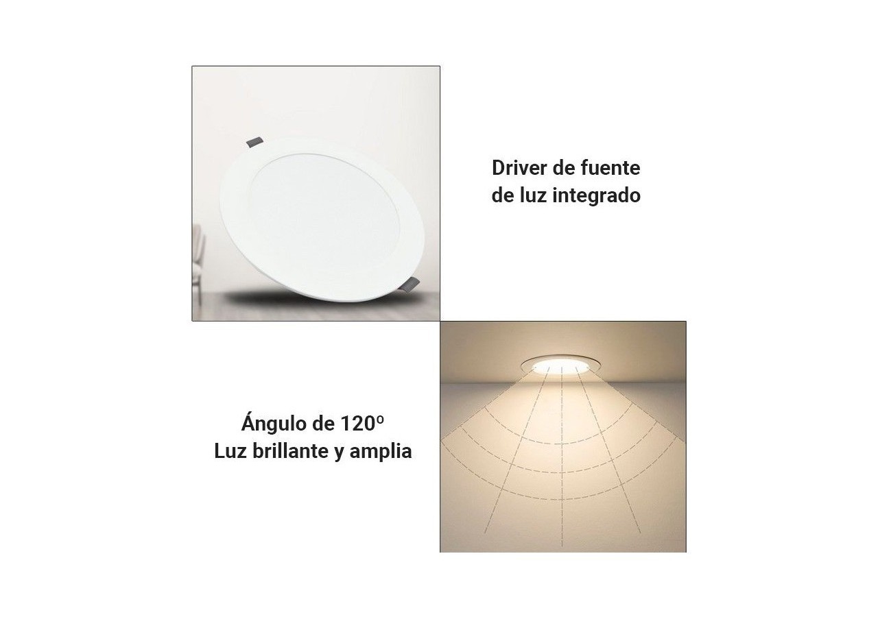 Spot LED encastrable 20W découpe diamètre 190mm - B1242-B-20W-BF - Barcelona LED