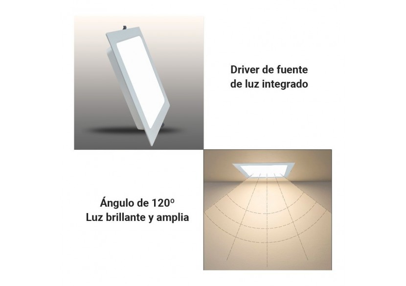 Dalle LED encastrable carré 22W découpe 190 X 190mm - B1040-B-22W-BF - Barcelona LED Dalle LED encastrable carré 22W découpe 190 X 190mm - B1040-B-22W-BF - Barcelona LED