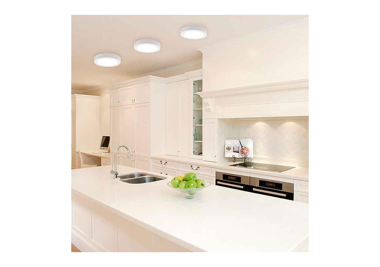 Plafonnier LED en saillie 18W Haute Efficacité - B1230-B-18W-BN - Barcelona LED