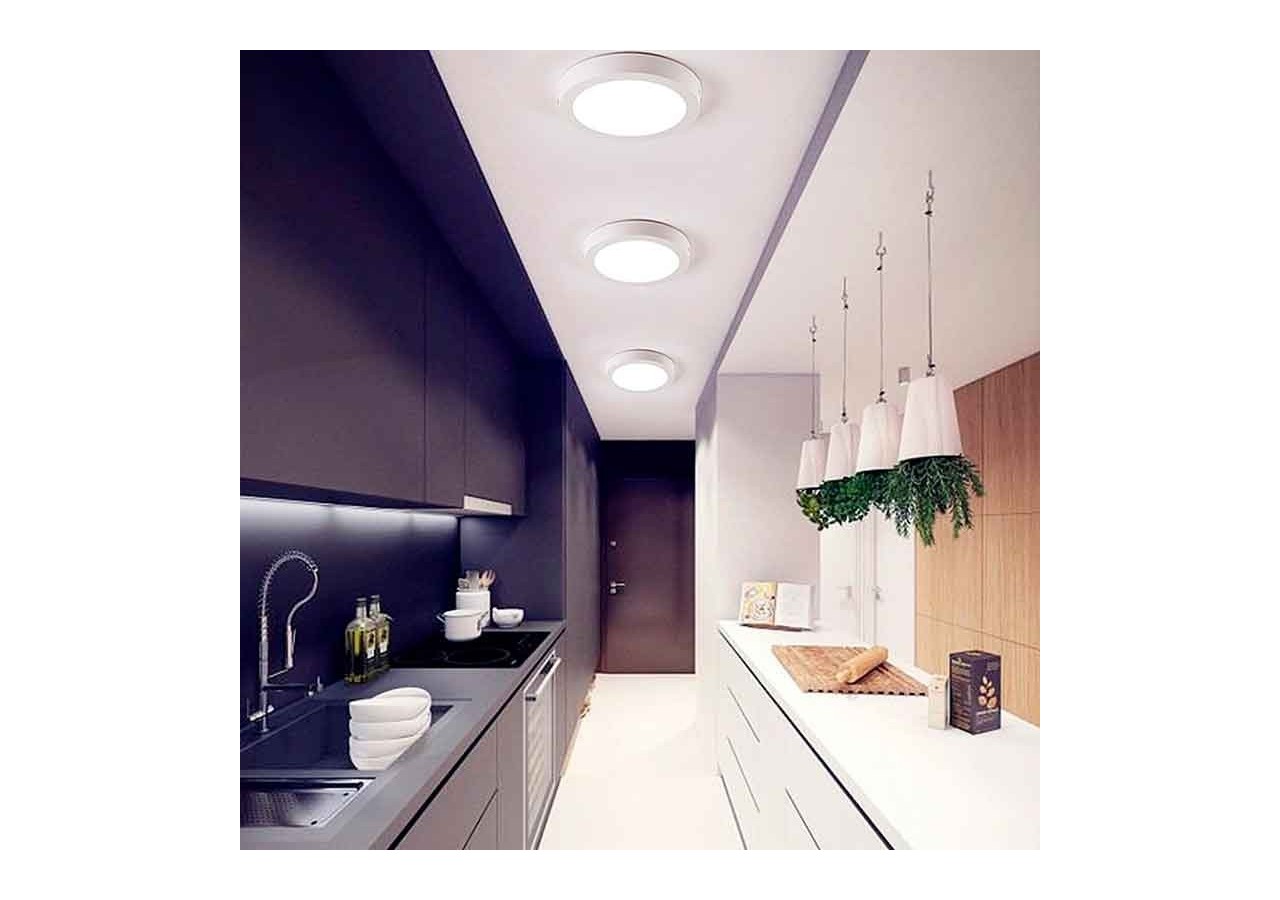 Plafonnier LED en saillie 18W Haute Efficacité - B1230-B-18W-BN - Barcelona LED