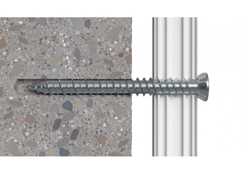 Vis pour menuiseries extérieures FFS 7,5 x 92 TX30 avec tête plate à empreinte TX30 - Boite de 100 Vis pour menuiseries extérieures FFS 7,5 x 92 TX30 avec tête plate à empreinte TX30 - Boite de 100