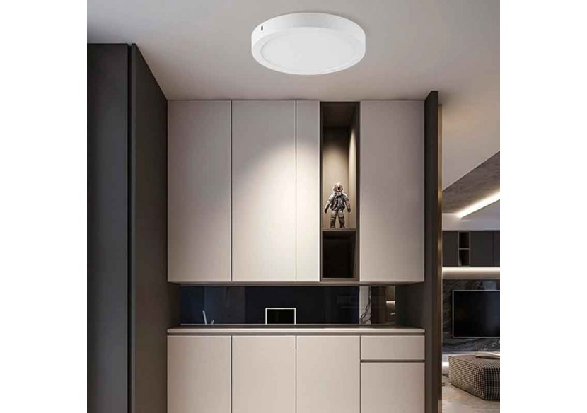 Plafonnier LED en saillie 6W Haute Efficacité - B1230-B-6W-BC - Barcelona LED