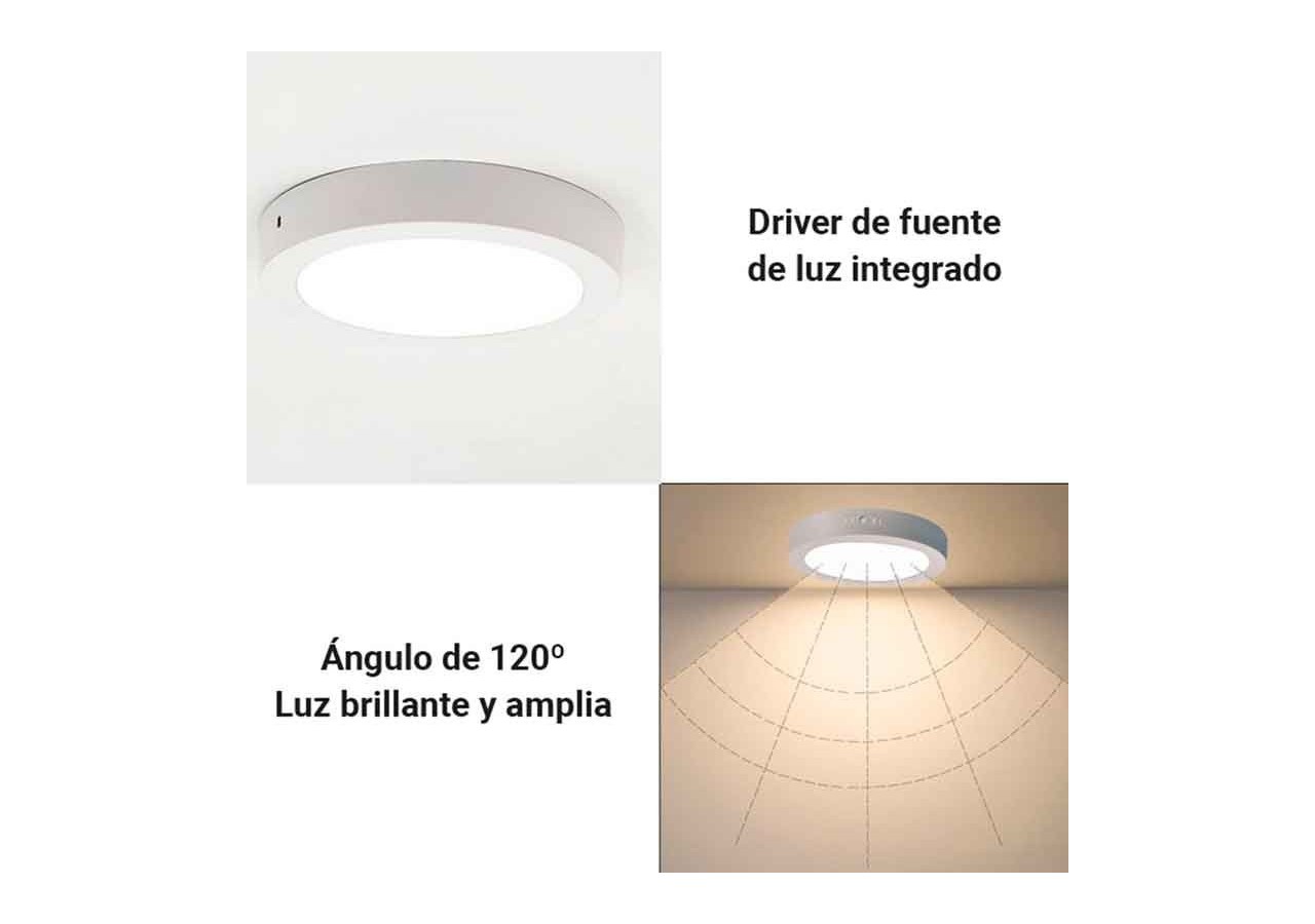 Plafonnier LED en saillie 6W Haute Efficacité - B1230-B-6W-BC - Barcelona LED