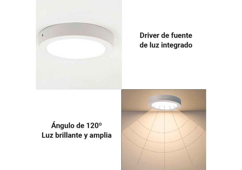 Plafonnier LED en saillie 6W Haute Efficacité - B1230-B-6W-BC - Barcelona LED