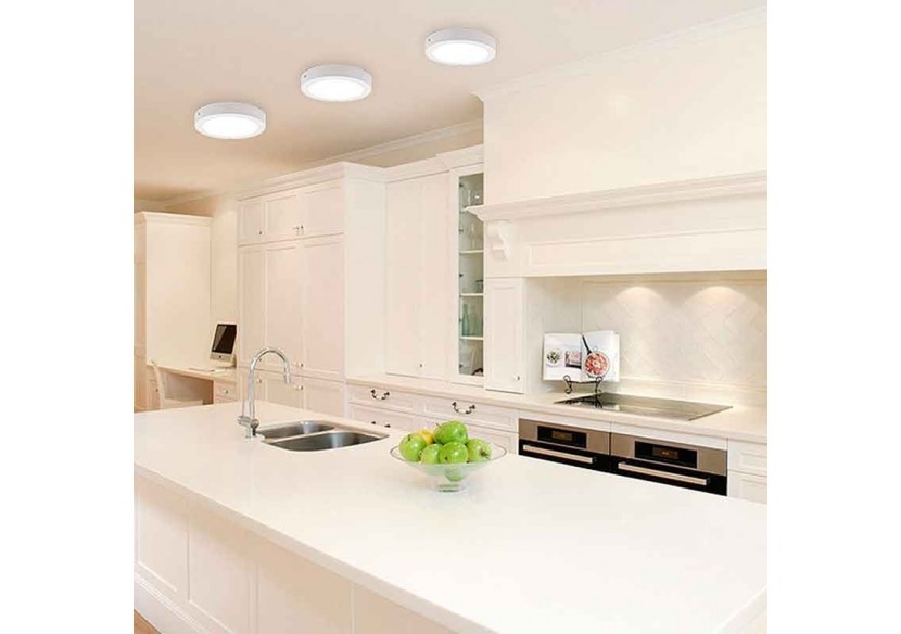 Plafonnier LED en saillie 6W Haute Efficacité - B1230-B-6W-BF - Barcelona LED