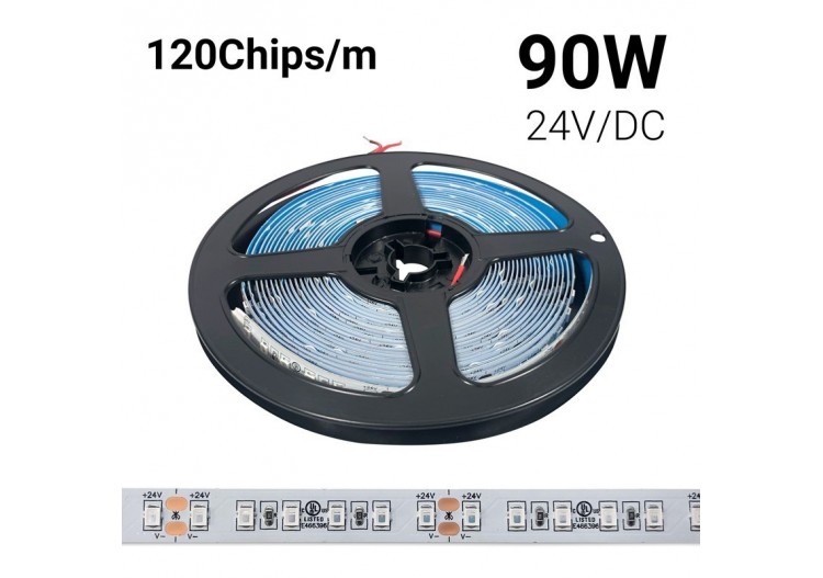 Ruban LED 24V DC - 18W/m - Couleurs - 10mm - IP20 - Rouleau de 5 mètres - 120ch/m - B1552-RO - Barcelona LED