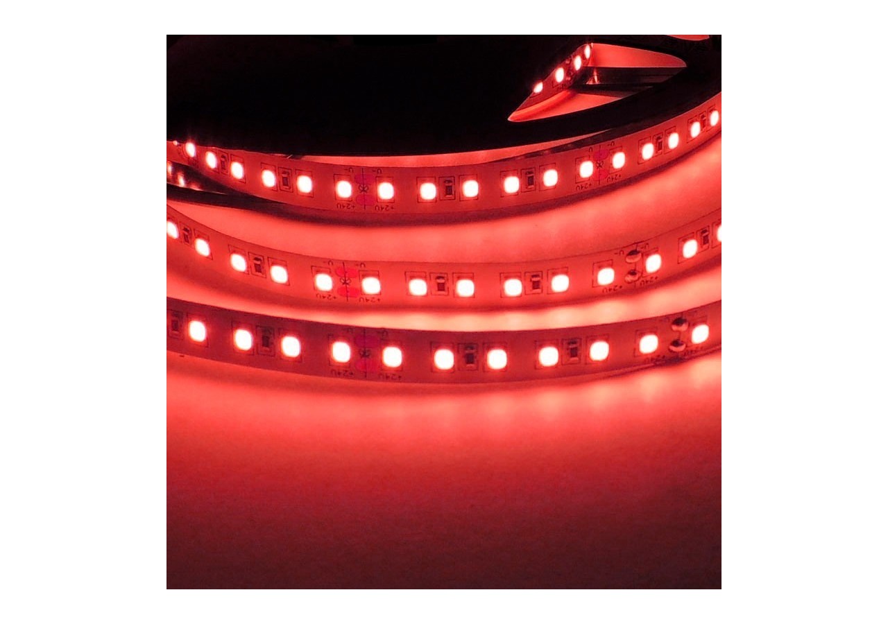 Ruban LED 24V DC - 18W/m - Couleurs - 10mm - IP20 - Rouleau de 5 mètres - 120ch/m - B1552-RO - Barcelona LED