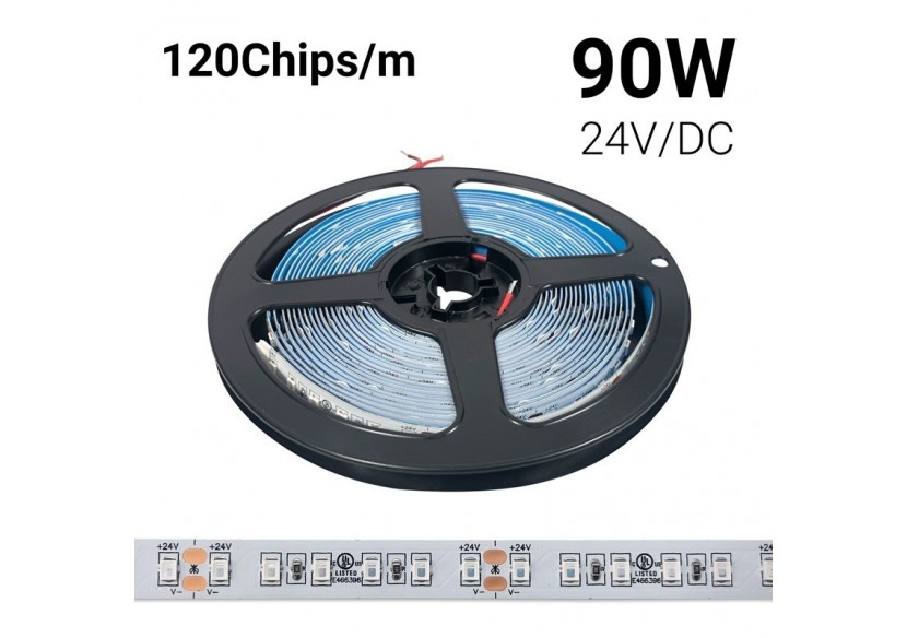 Ruban LED 24V DC - 18W/m - Couleurs - 10mm - IP20 - Rouleau de 5 mètres - 120ch/m - B1552SA - Barcelona LED