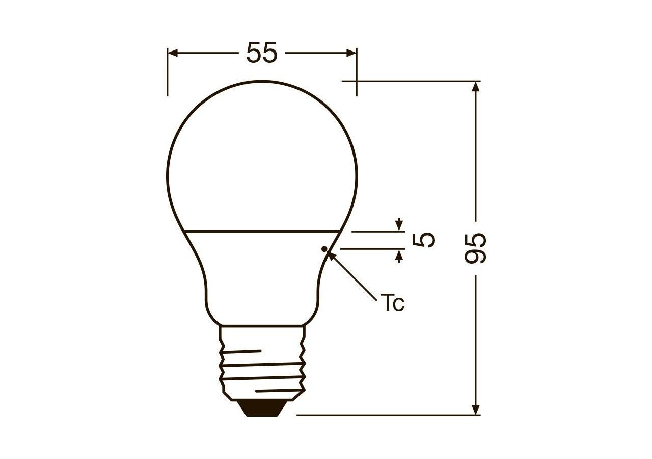 Ampoule LED E27 5,5W LEDVANCE - O304178 - Barcelona LED