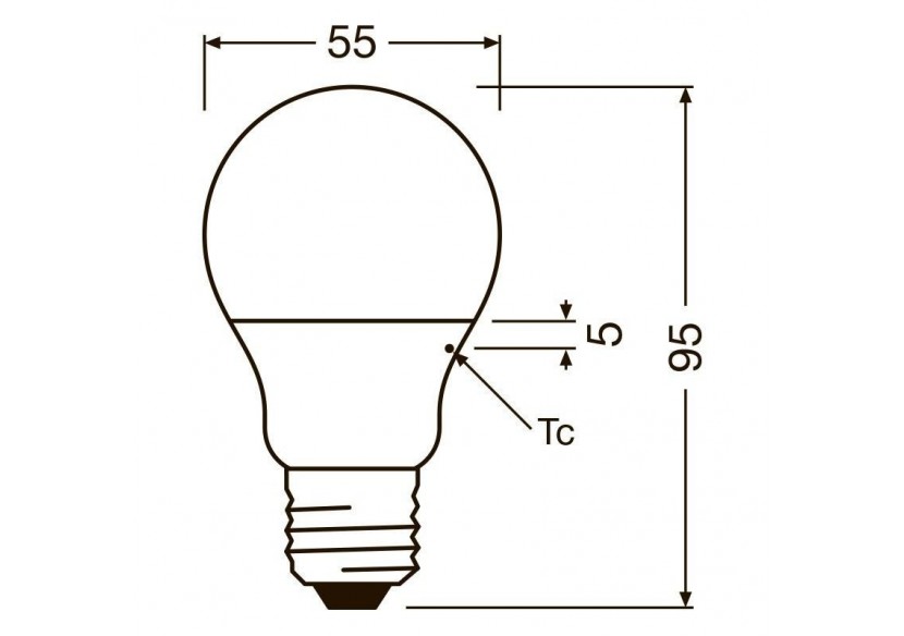 Ampoule LED E27 5,5W LEDVANCE - O304192 - Barcelona LED