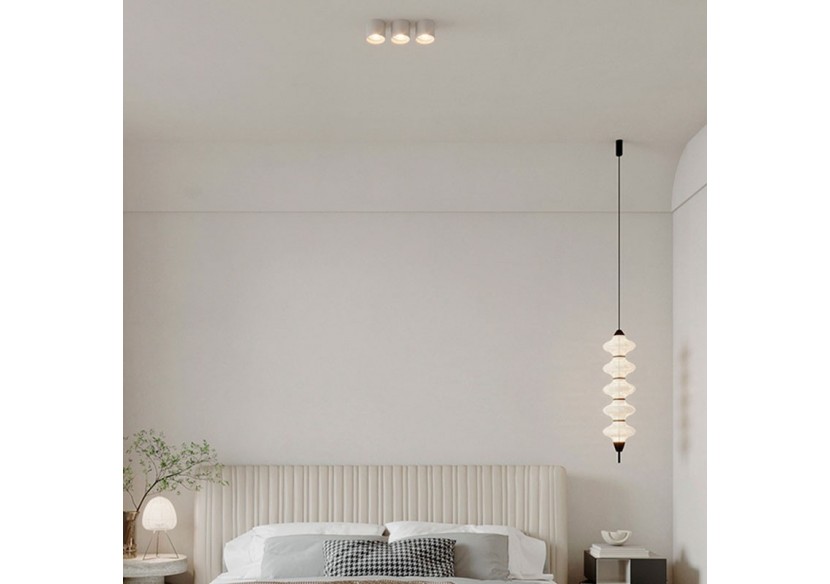 Applique plafond en polycarbonate orientable - GU10 - B985-R-B - Barcelona LED Applique plafond en polycarbonate orientable - GU10 - B985-R-B - Barcelona LED