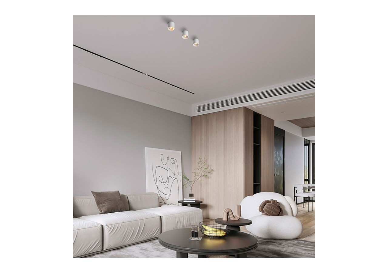 Applique plafond en polycarbonate orientable - GU10 - B985-R-B - Barcelona LED
