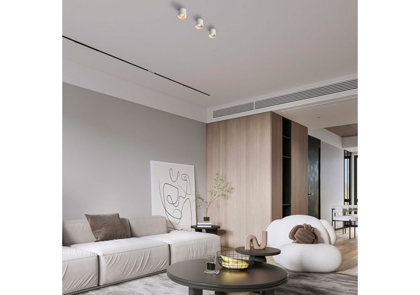 Applique plafond en polycarbonate orientable - GU10 - B985-R-B - Barcelona LED Applique plafond en polycarbonate orientable - GU10 - B985-R-B - Barcelona LED