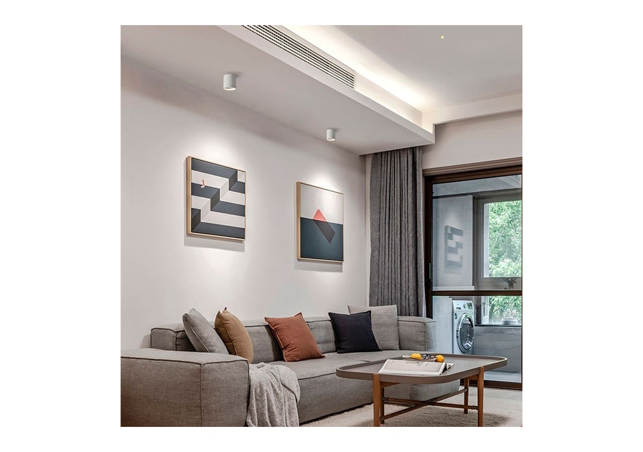 Applique plafond en polycarbonate orientable - GU10 - B985-R-B - Barcelona LED