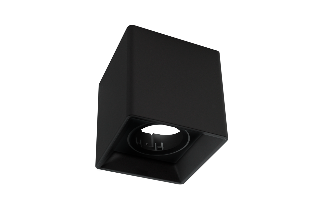 Applique plafond carrée en polycarbonate - Orientable - GU10 - B984-C-N - Barcelona LED