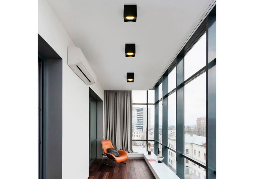 Applique plafond carrée en polycarbonate - Orientable - GU10 - B984-C-N - Barcelona LED Applique plafond carrée en polycarbonate - Orientable - GU10 - B984-C-N - Barcelona LED