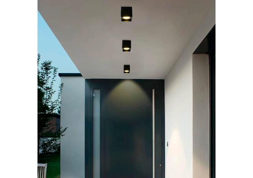 Applique plafond carrée en polycarbonate - Orientable - GU10 - B984-C-N - Barcelona LED Applique plafond carrée en polycarbonate - Orientable - GU10 - B984-C-N - Barcelona LED