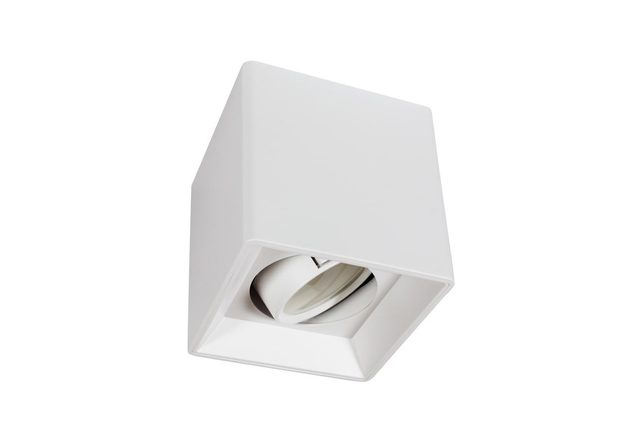 Applique plafond carrée en polycarbonate - Orientable - GU10 - B984-C-B - Barcelona LED