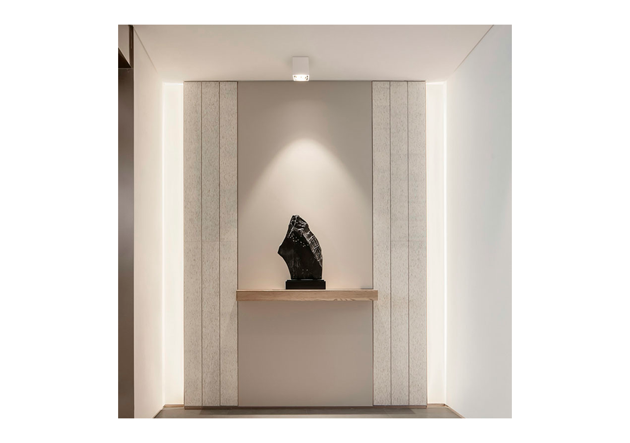 Applique plafond carrée en polycarbonate - Orientable - GU10 - B984-C-B - Barcelona LED