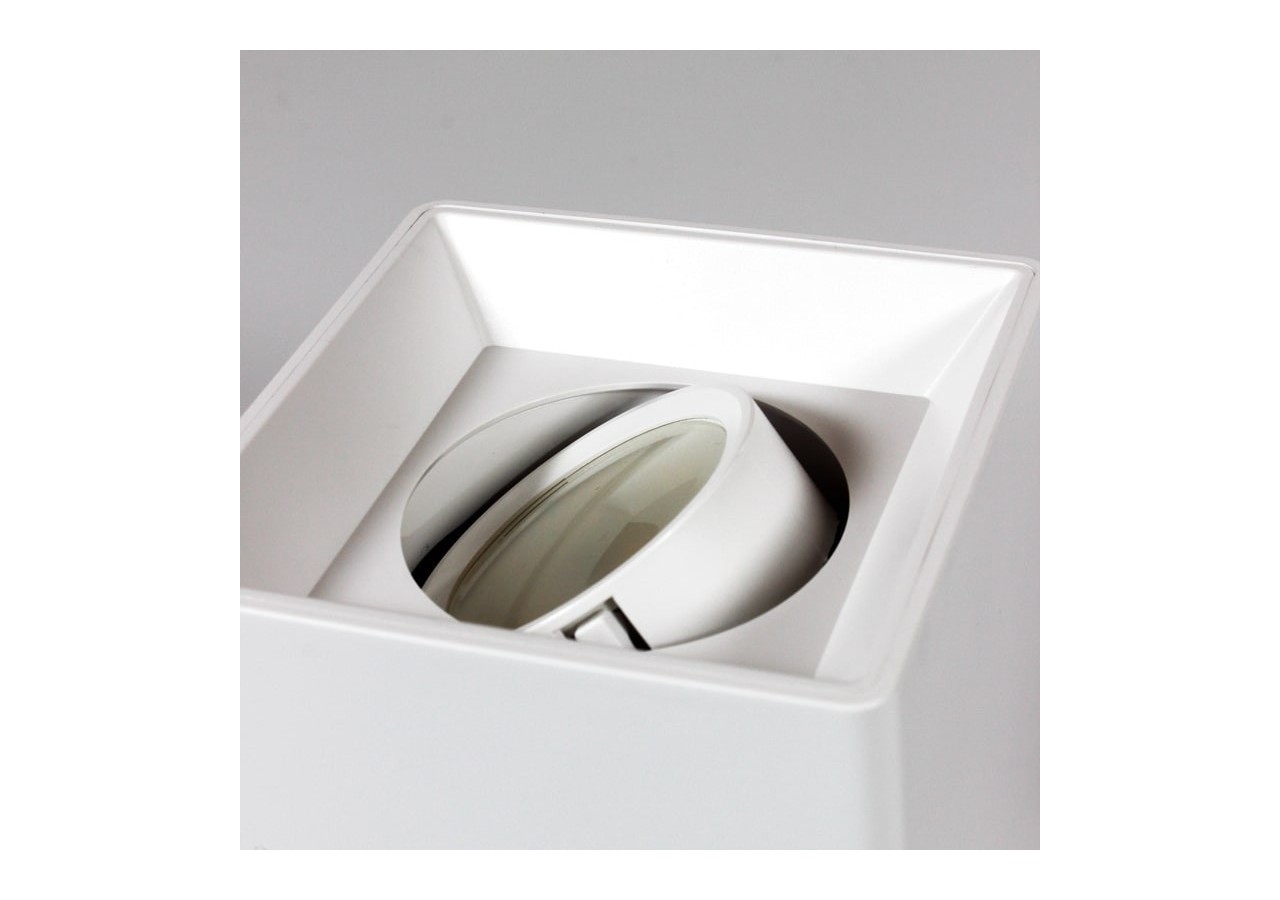Applique plafond carrée en polycarbonate - Orientable - GU10 - B984-C-B - Barcelona LED