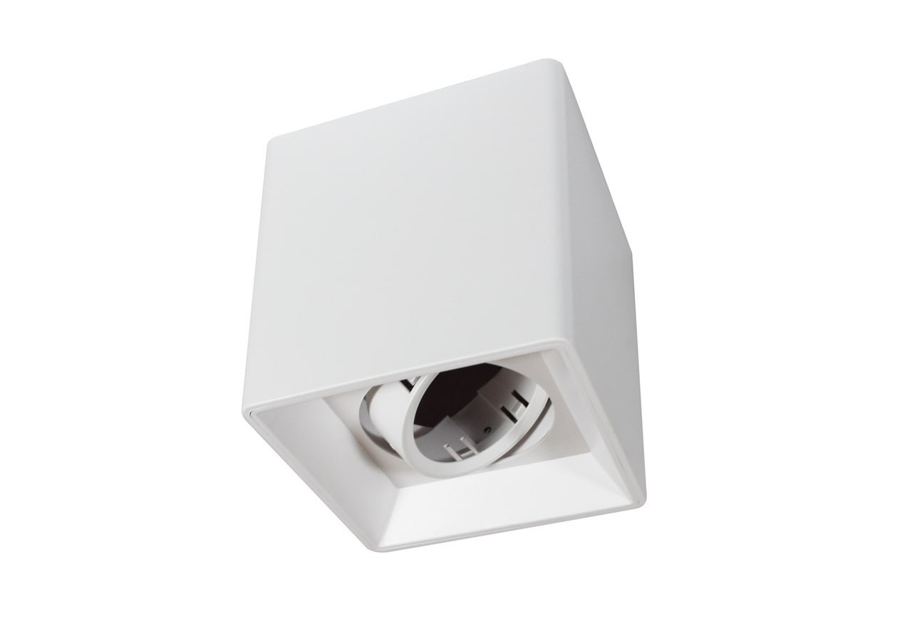 Applique plafond carrée en polycarbonate - Orientable - GU10 - B984-C-B - Barcelona LED