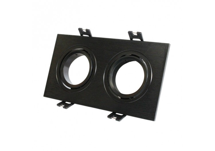 Cadran encastrable orientable pour 2 ampoules GU10, MR16 - B983-C-N - Barcelona LED