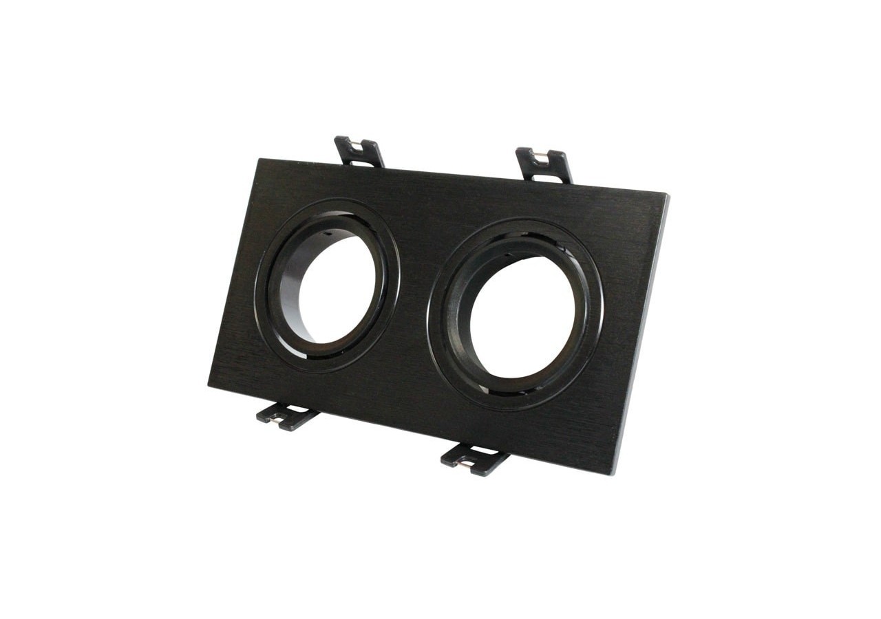 Cadran encastrable orientable pour 2 ampoules GU10, MR16 - B983-C-N - Barcelona LED