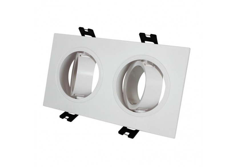 Cadran encastrable orientable pour 2 ampoules GU10, MR16 - B983-C-B - Barcelona LED Cadran encastrable orientable pour 2 ampoules GU10, MR16 - B983-C-B - Barcelona LED