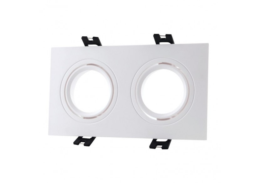 Cadran encastrable orientable pour 2 ampoules GU10, MR16 - B983-C-B - Barcelona LED Cadran encastrable orientable pour 2 ampoules GU10, MR16 - B983-C-B - Barcelona LED