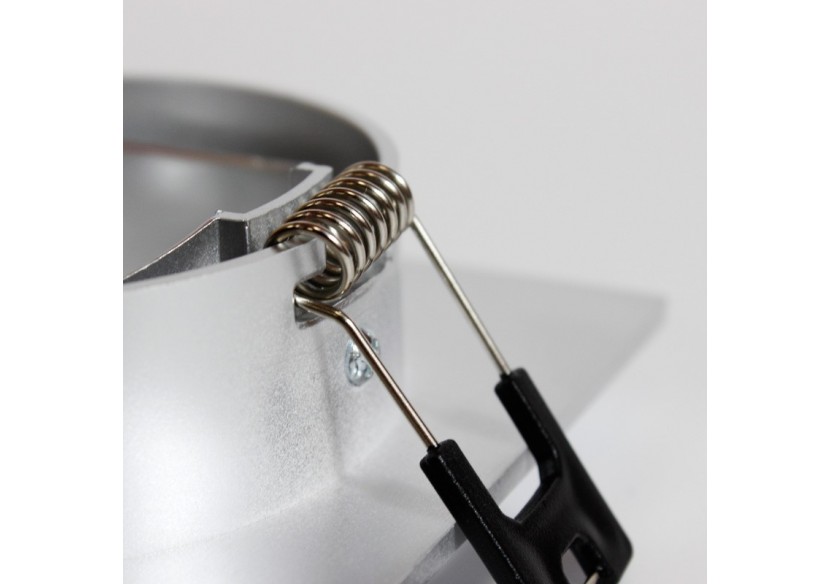 Collerette carrée orientable à encastrer pour ampoule GU10/MR16 - Découpe diamètre 75mm - B982-C-P - Barcelona LED Collerette carrée orientable à encastrer pour ampoule GU10/MR16 - Découpe diamètre 75mm - B982-C-P - Barcelona LED