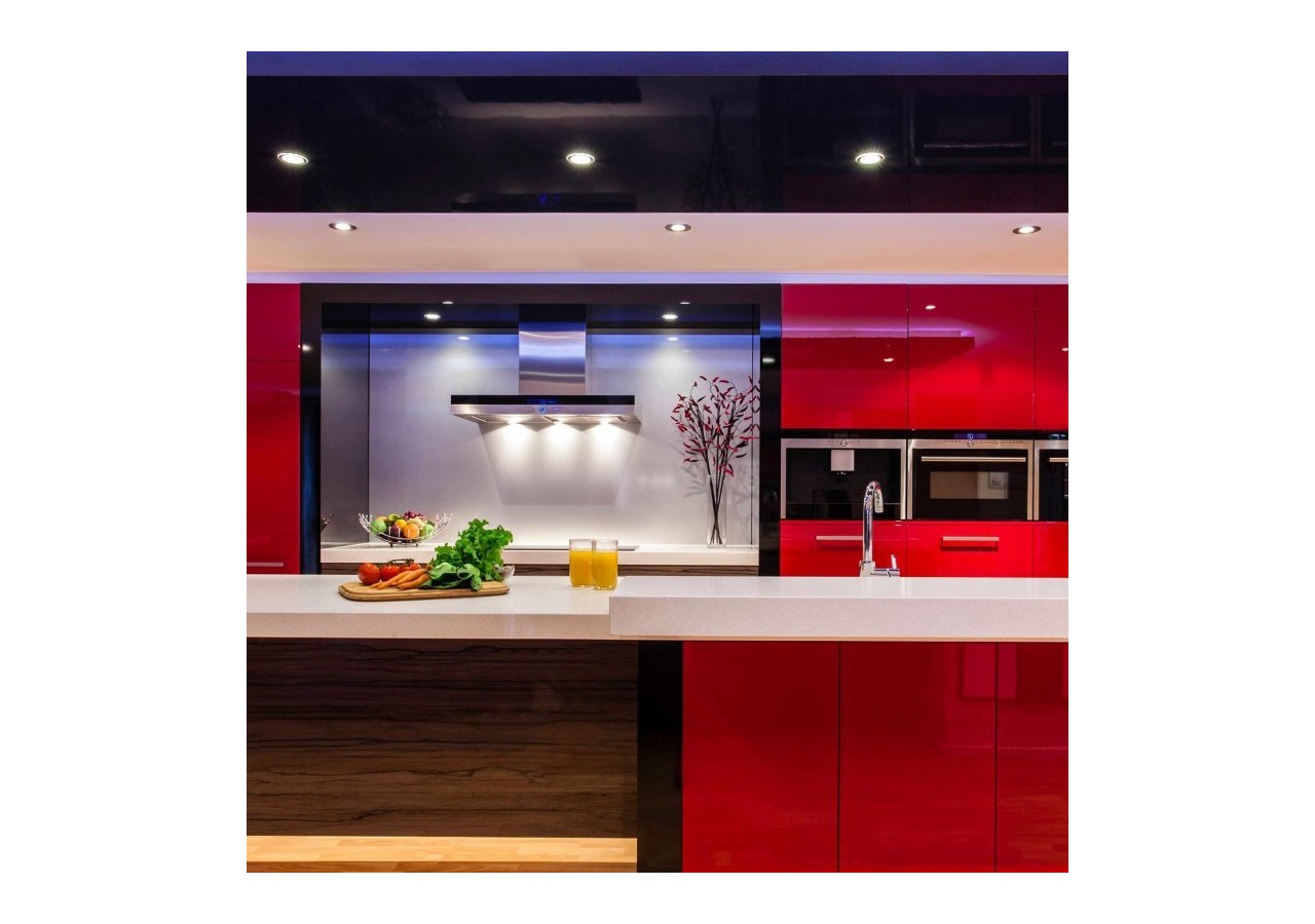 Collerette ronde orientable à encastrer pour ampoule GU10/MR16 - Découpe diamètre 75mm - B981-R-N - Barcelona LED