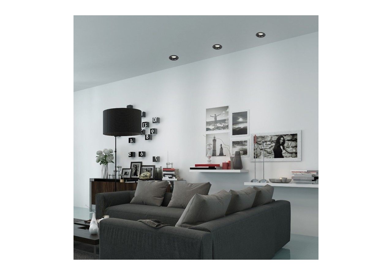 Support spot encastré pour ampoule GU10 / MR16 - Coupe diamètre 70mm - B980-R-N - Barcelona LED