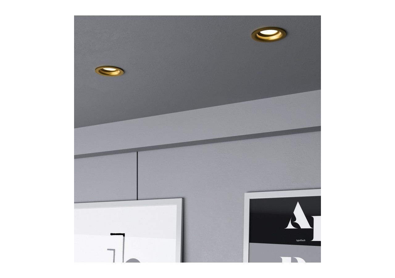 Support spot encastré pour ampoule GU10 / MR16 - Coupe diamètre 70mm - B980-R-D - Barcelona LED