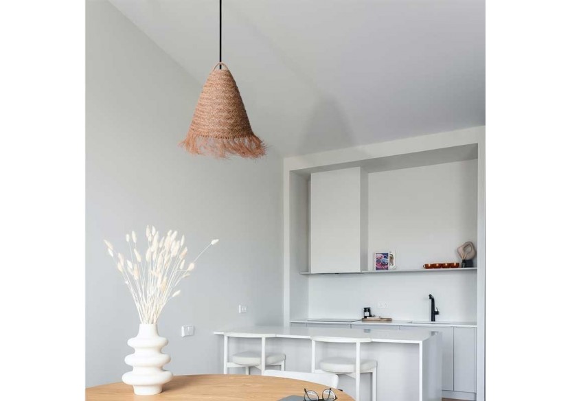 Suspension en fibre naturelle "Nam" - K173-N - Barcelona LED Suspension en fibre naturelle "Nam" - K173-N - Barcelona LED
