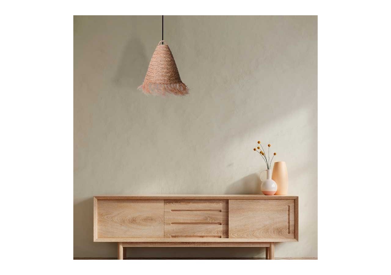 Suspension en fibre naturelle "Nam" - K173-N - Barcelona LED