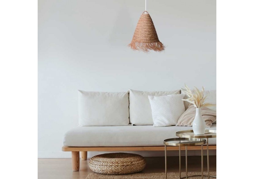 Suspension en fibre naturelle "Nam" - K173-B - Barcelona LED Suspension en fibre naturelle "Nam" - K173-B - Barcelona LED