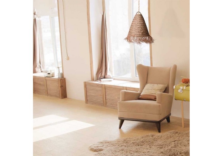 Suspension en fibre naturelle "Nam" - K173-CU - Barcelona LED 2