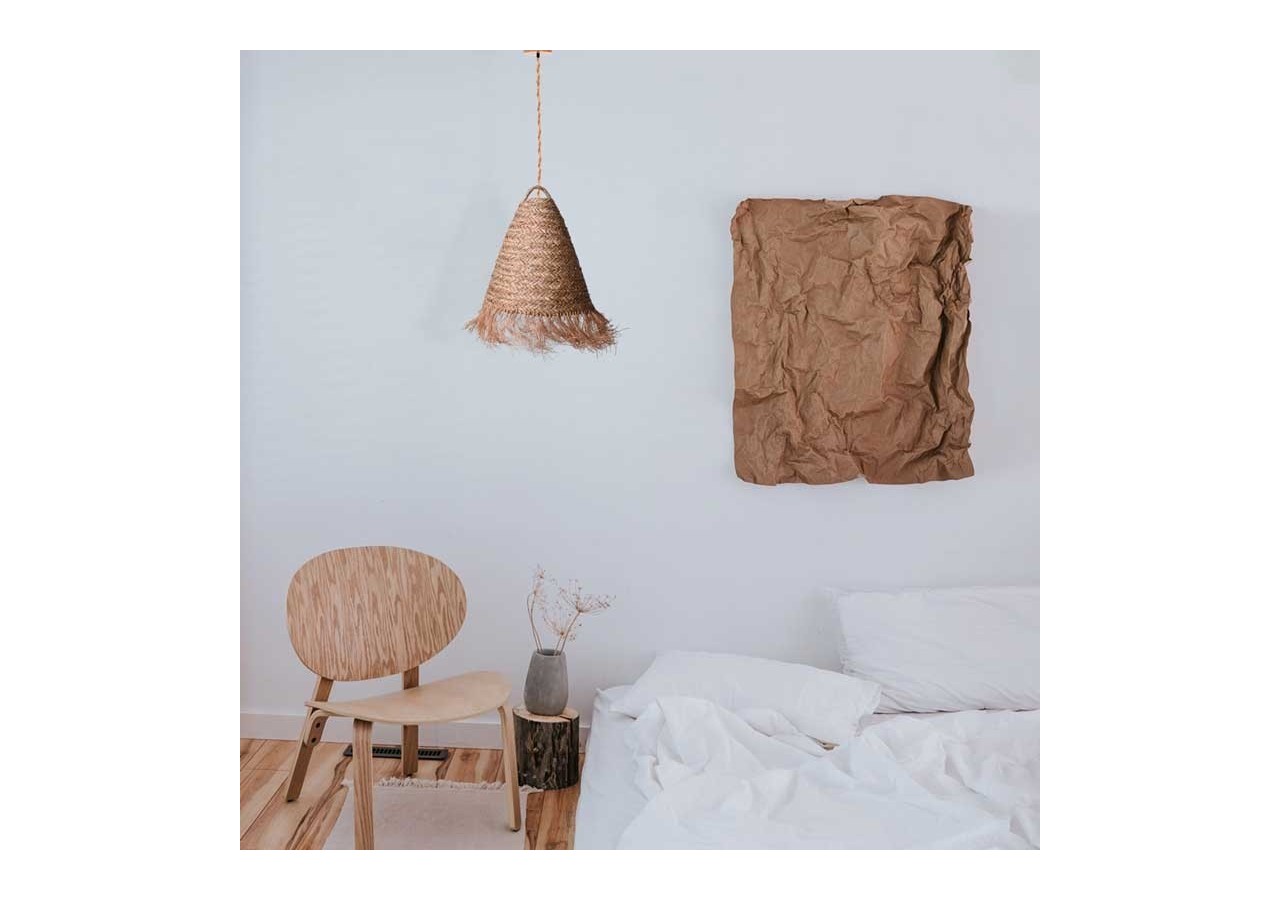 Suspension en fibre naturelle "Nam" - K173-CU - Barcelona LED