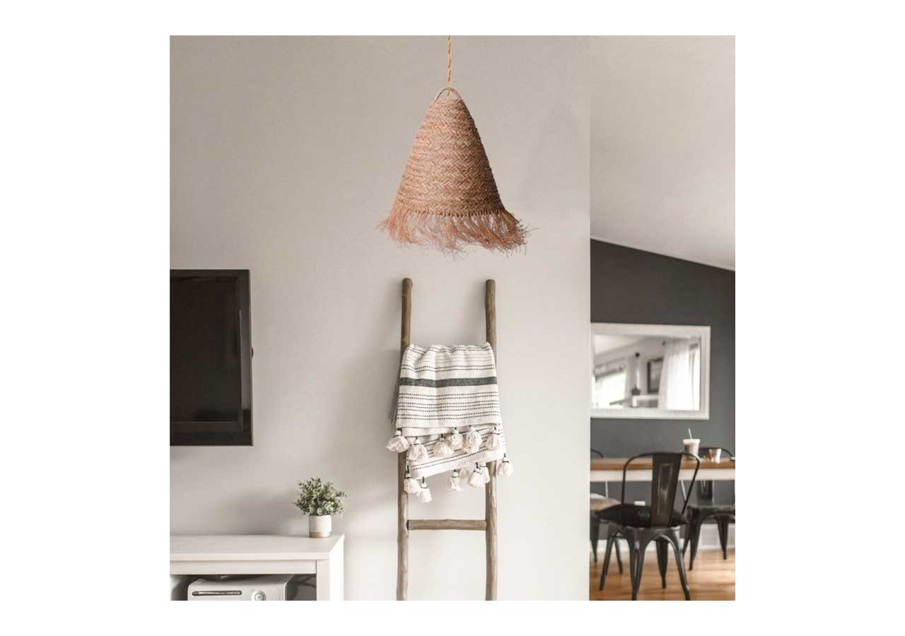 Suspension en fibre naturelle "Nam" - K173-CU - Barcelona LED