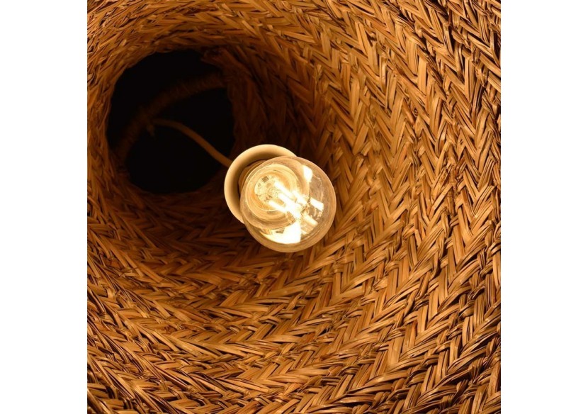 Suspension en fibre naturelle "Nam" - K173-CU - Barcelona LED Suspension en fibre naturelle "Nam" - K173-CU - Barcelona LED