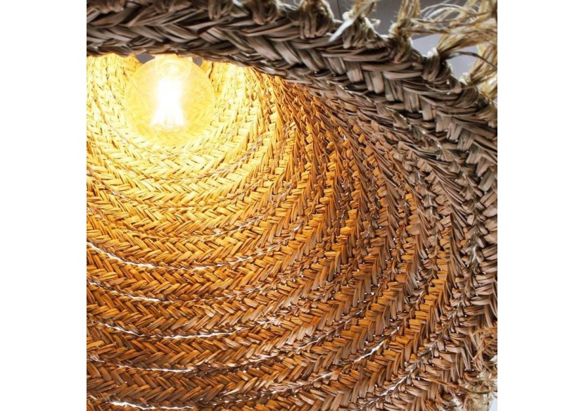 Suspension en fibre naturelle "Nam" - K173-CU - Barcelona LED Suspension en fibre naturelle "Nam" - K173-CU - Barcelona LED