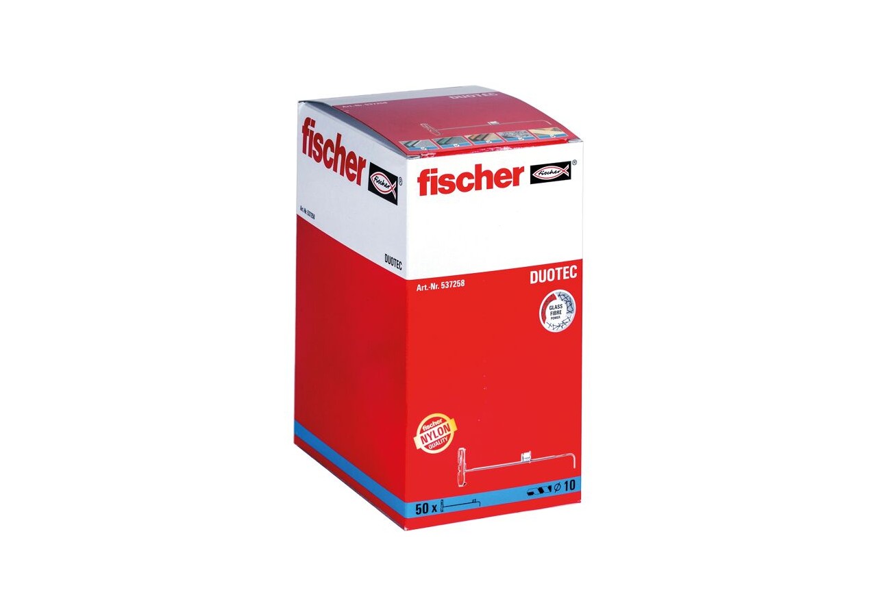 Cheville à bascule en nylon Duotec - Boite de 50