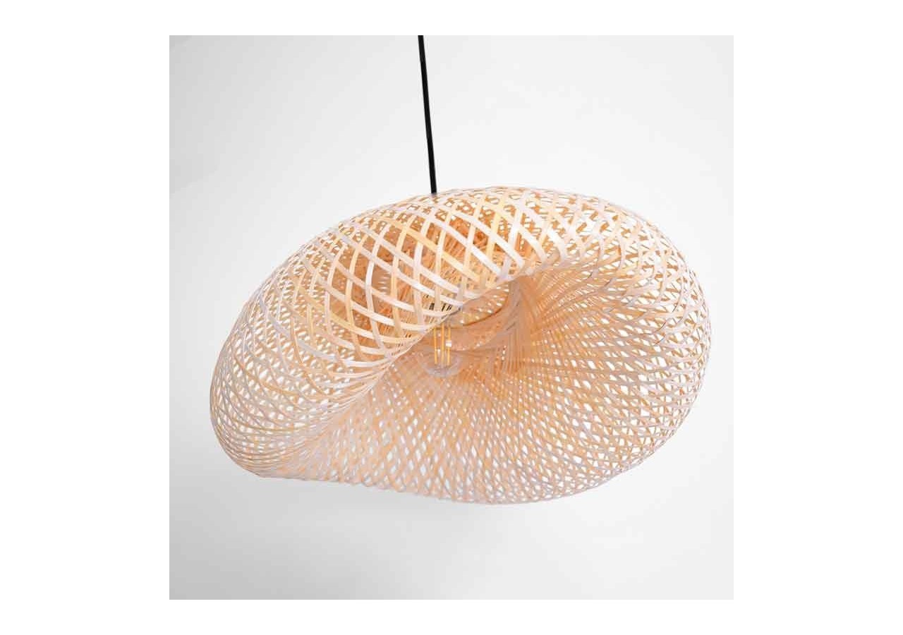 Suspension en osier "Vimet Lite" - K170-N - Barcelona LED