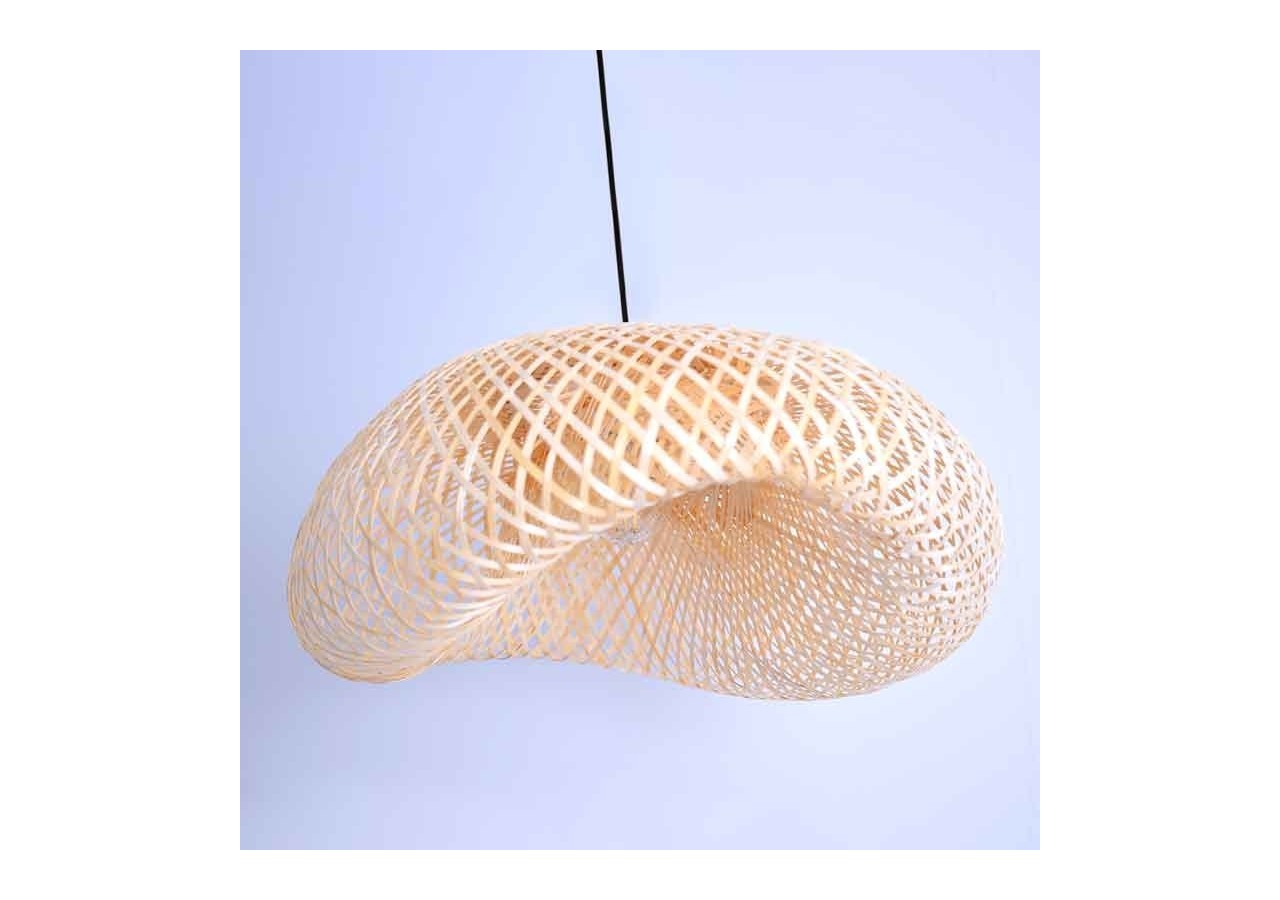 Suspension en osier "Vimet Lite" - K170-N - Barcelona LED