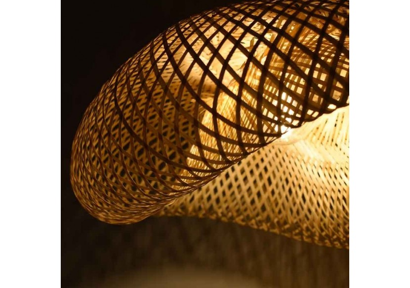 Suspension en osier "Vimet Lite" - K170-N - Barcelona LED