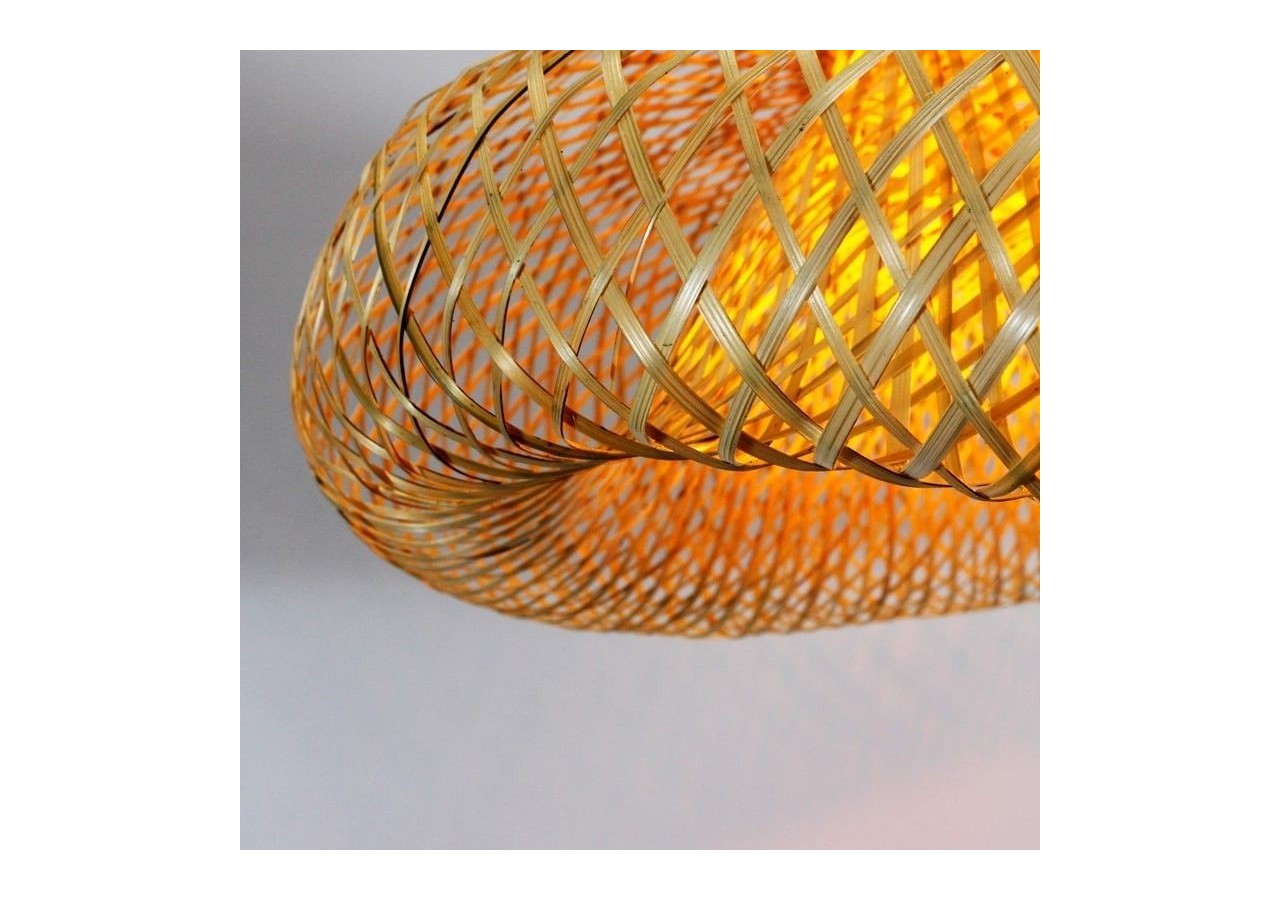 Suspension en osier "Vimet Lite" - K170-N - Barcelona LED